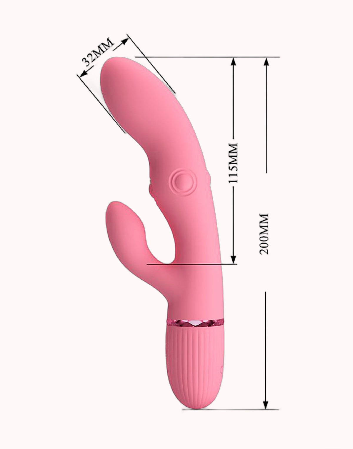 Vibrador de Ponto G e Clitóris com 4 Tapping – Zach – Doce Malícia