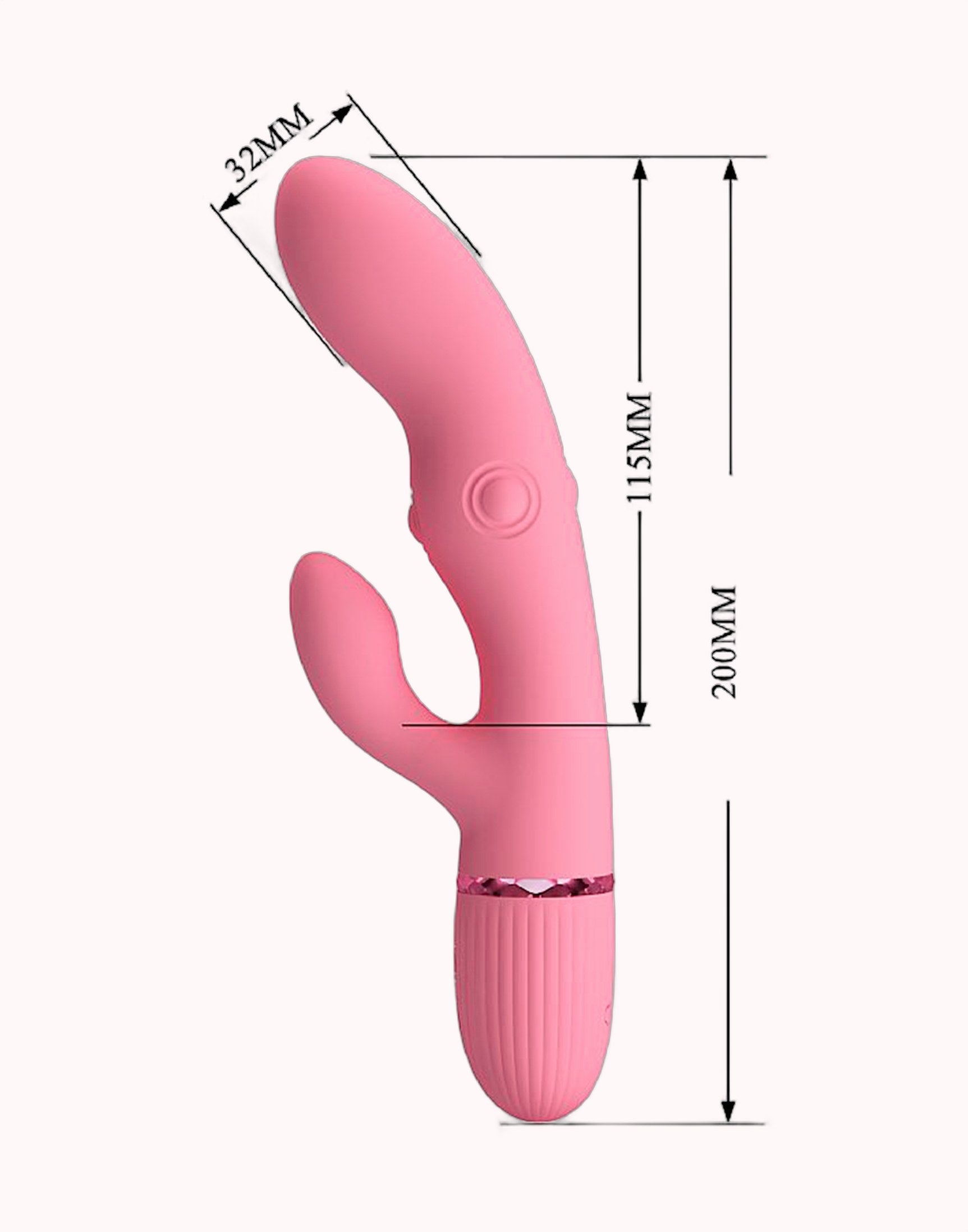 Vibrador de Ponto G e Clitóris com 4 Tapping – Zach – Doce Malícia