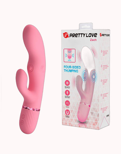 Vibrador de Ponto G e Clitóris com 4 Tapping – Zach – Doce Malícia