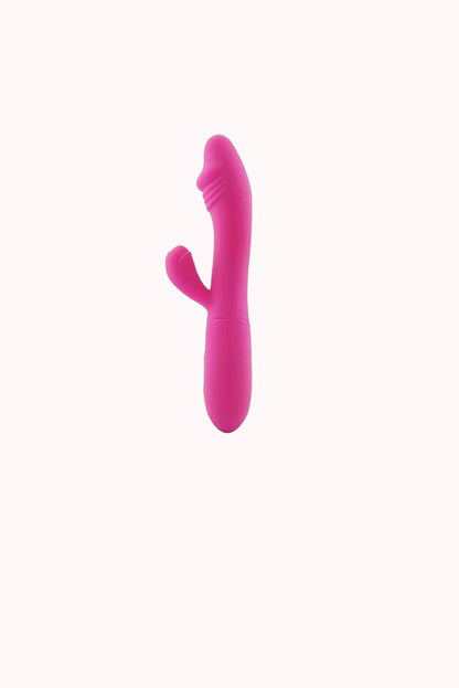 Vibrador em Silicone de Ponto G e Clitóris Recarregável – Doce Malícia