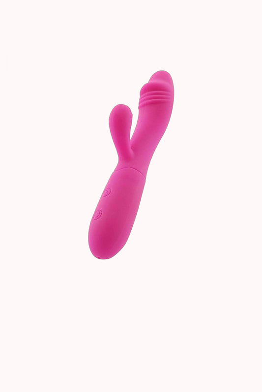 Vibrador em Silicone de Ponto G e Clitóris Recarregável – Doce Malícia