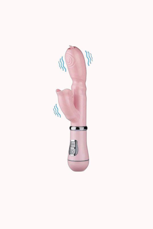 Vibrador de Ponto G e Clitóris com Língua – Doce Malícia