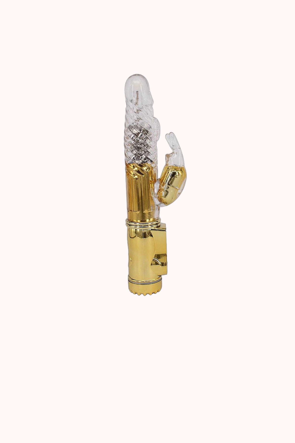 Vibrador Rabbit Metálico em Silicone Recarregável – 36 Vibrações com 8 Níveis de Rotação – Doce Malícia