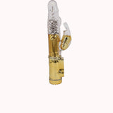 Vibrador Rabbit Metálico em Silicone Recarregável – 36 Vibrações com 8 Níveis de Rotação – Doce Malícia