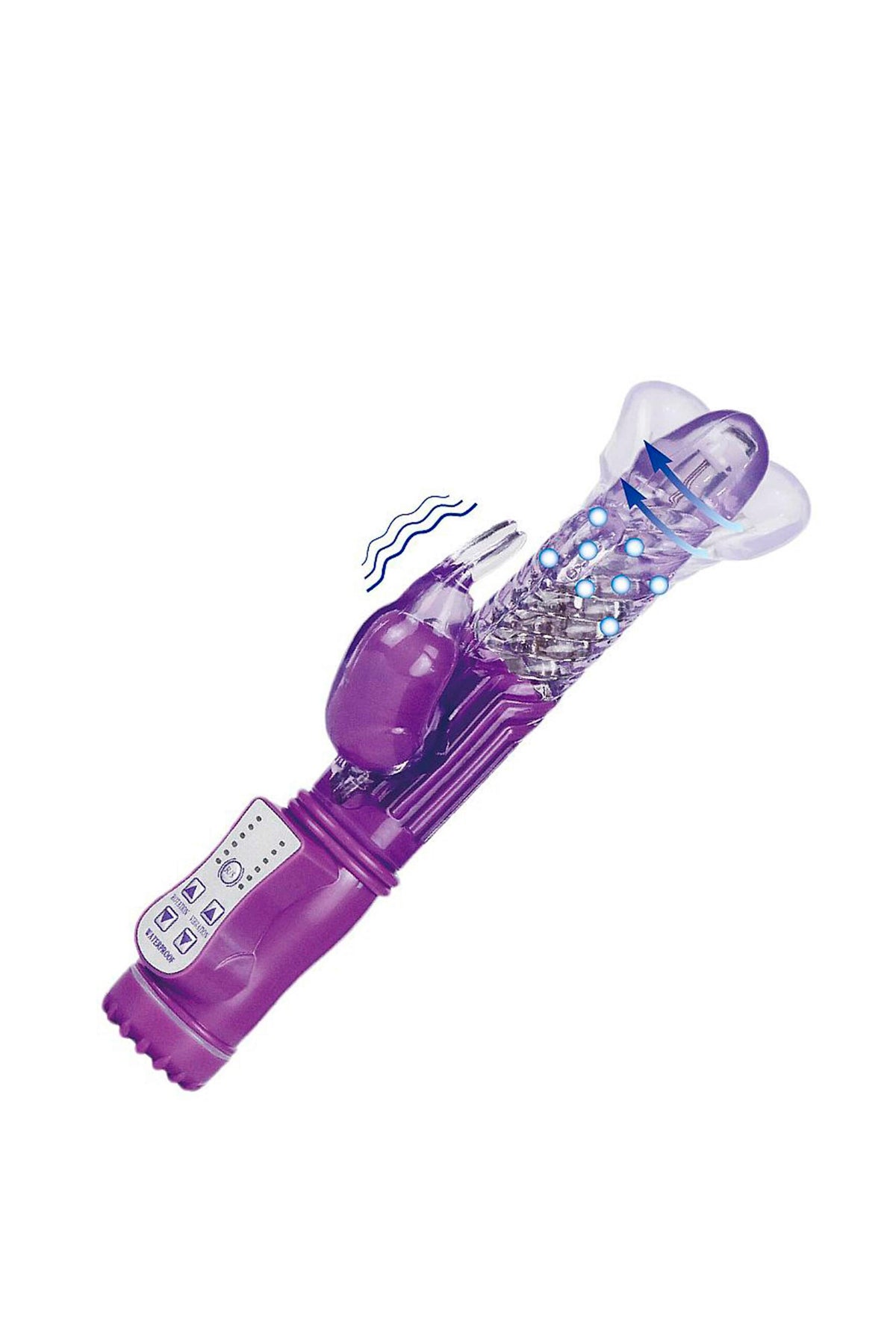 Vibrador Rotativo em Silicone Recarregável em rosa – Doce Malícia