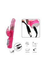 Vibrador Rotativo em Silicone Recarregável em rosa – Doce Malícia