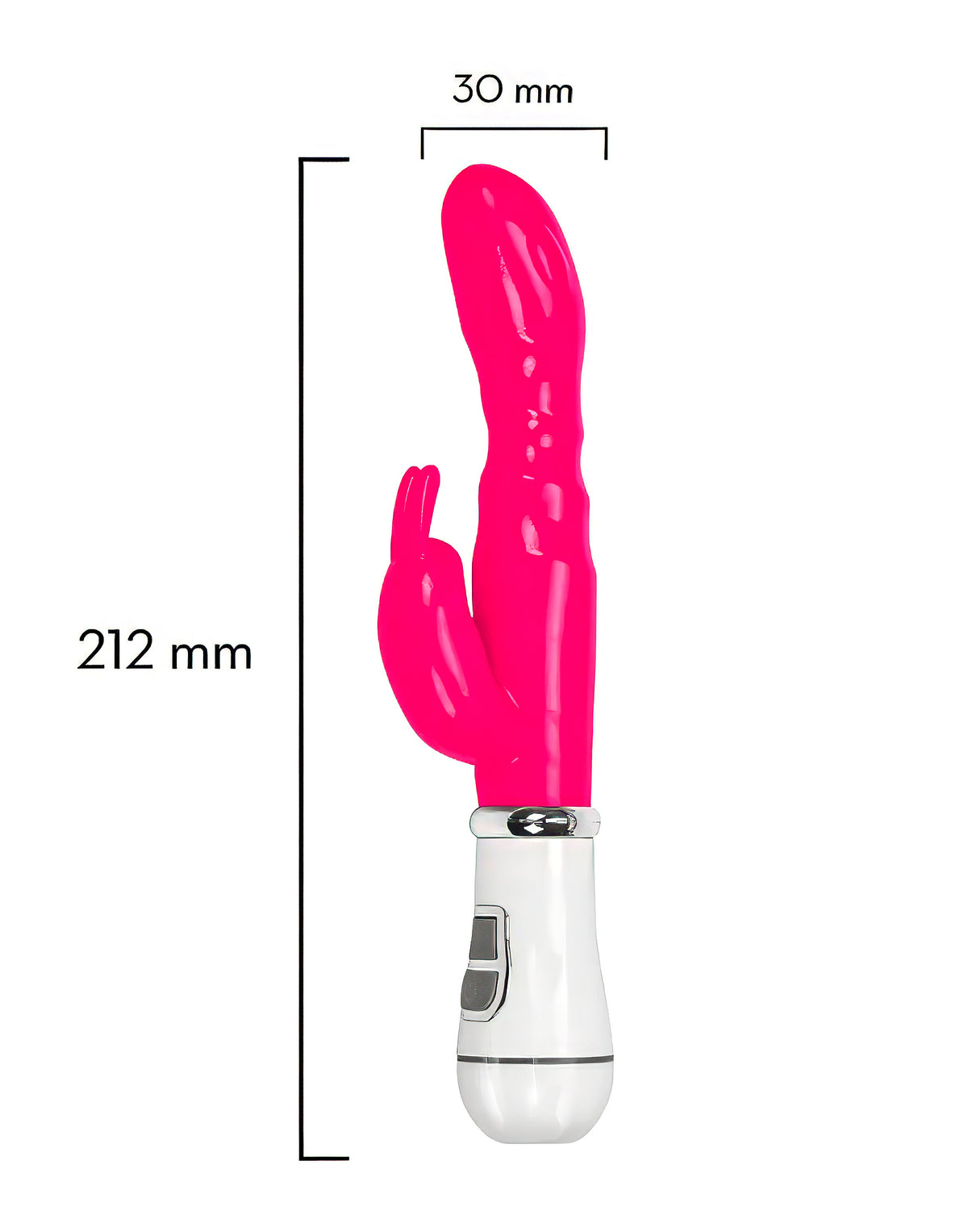 Vibrador Ponto G com Estimulador Rabbit em rosa pink – Doce Malícia