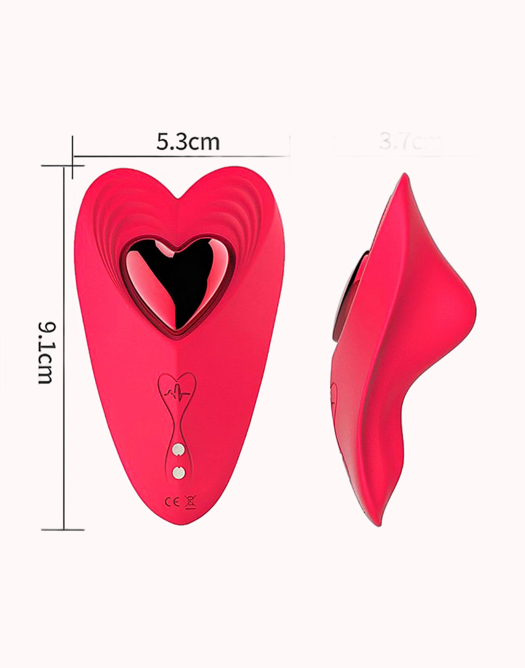 Vibrador de Calcinha Red Heart com App para Longa Distância – Doce Malícia