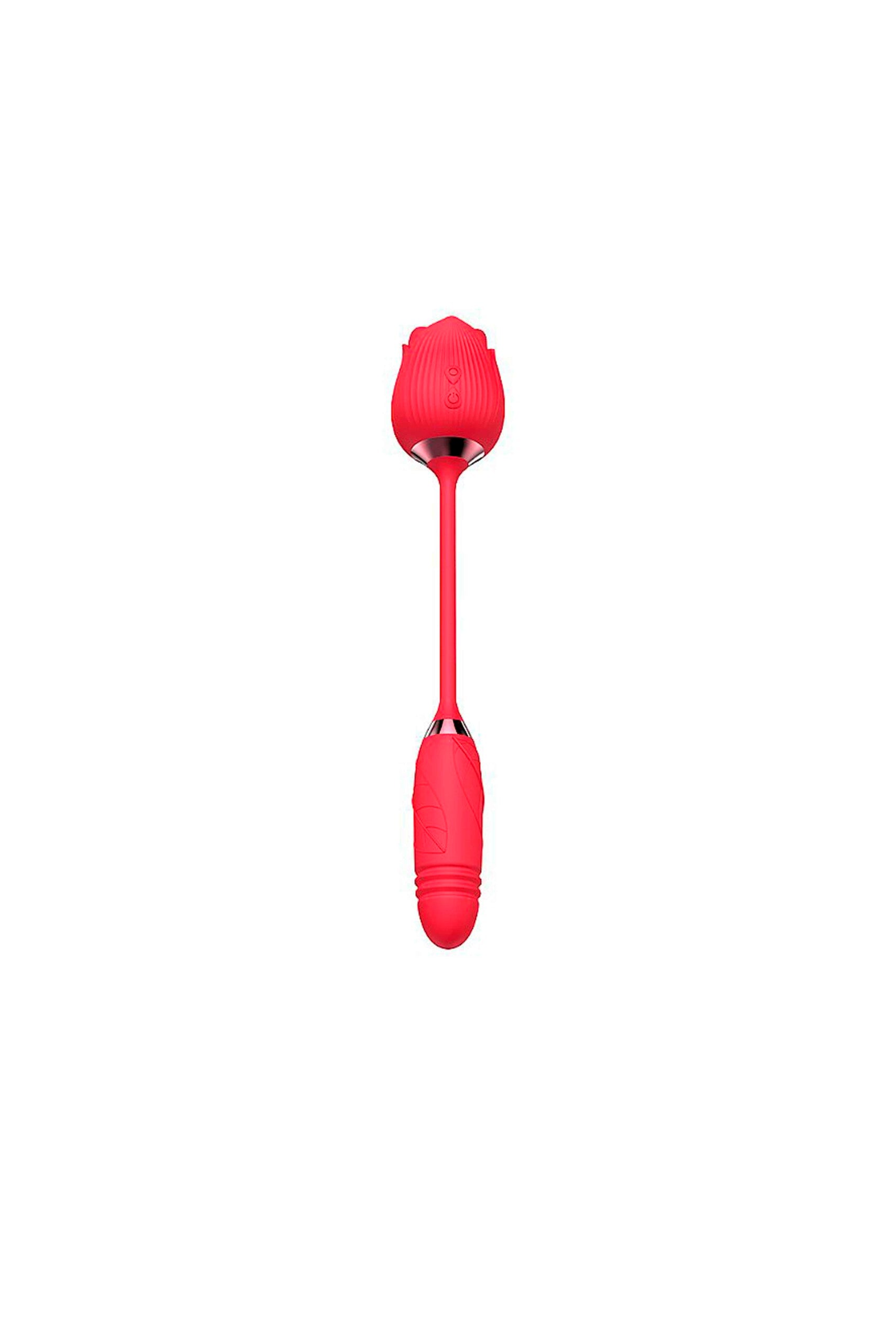 Vibrador Rosa Estimuladora de Ponto em Preto – Doce Malícia