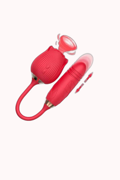 Vibrador Rosa Estimuladora de Ponto G com Vai e Vem – Doce Malícia