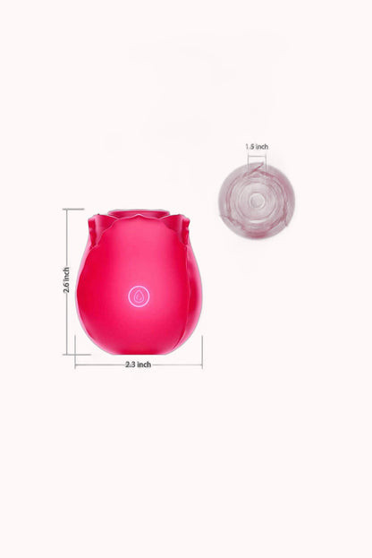 Vibrador Rosa Estimuladora Recarregável – 10 Modos de Pulsação – Doce Malícia