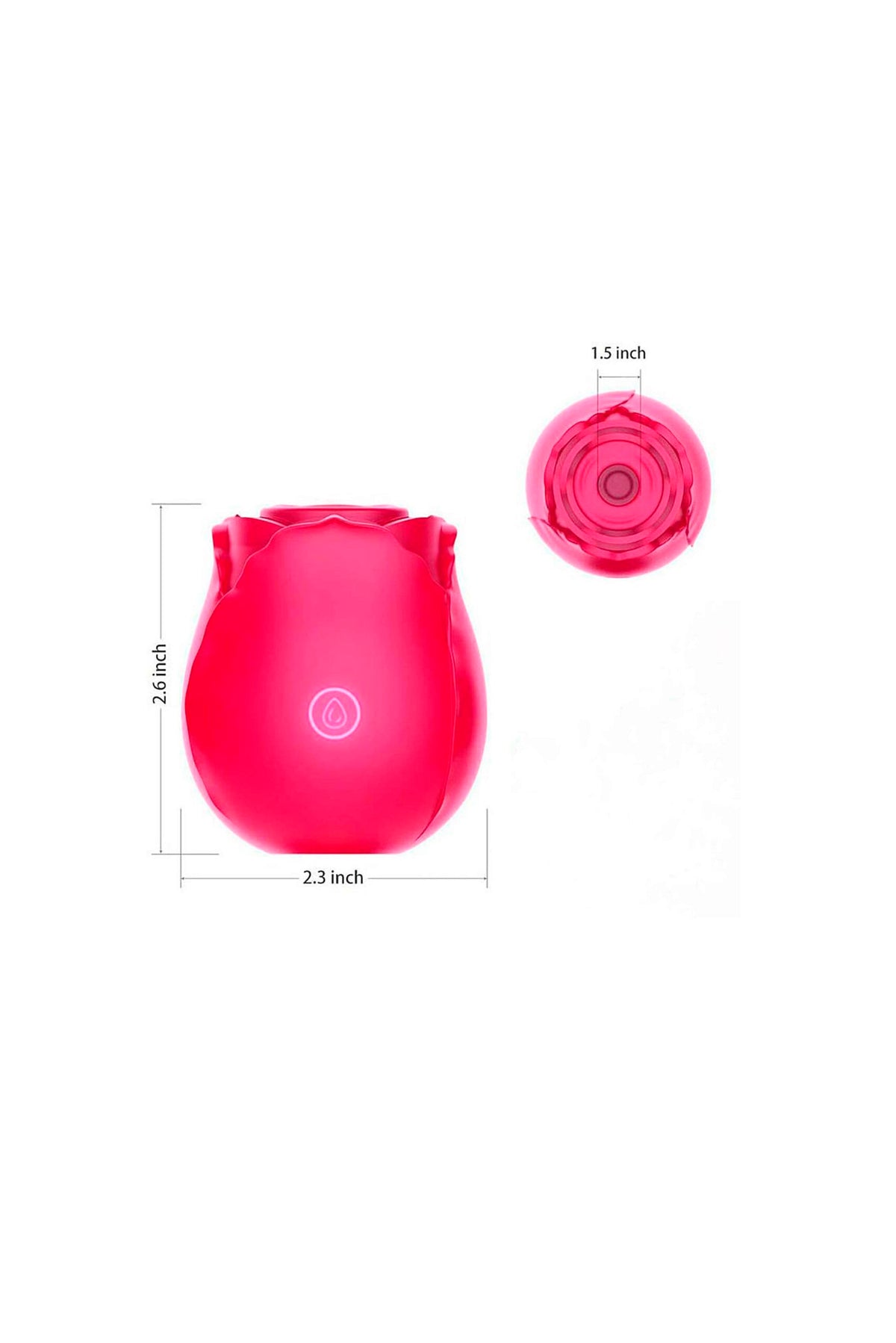 Vibrador Rosa Estimuladora Recarregável – em rosa – Doce Malícia