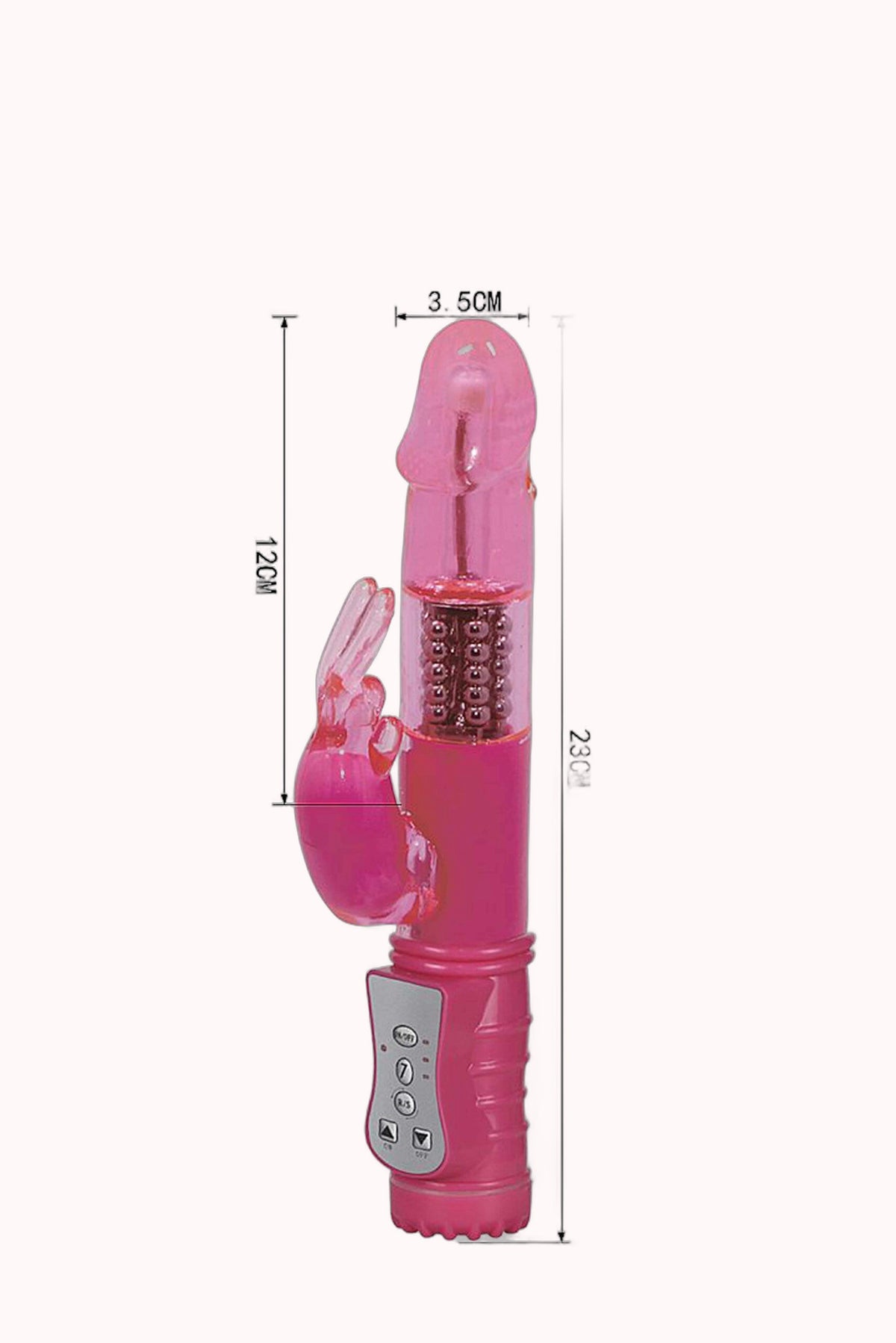 Vibrador Rotativo de Silicone com Estimulador 7 Modos – Doce Malícia