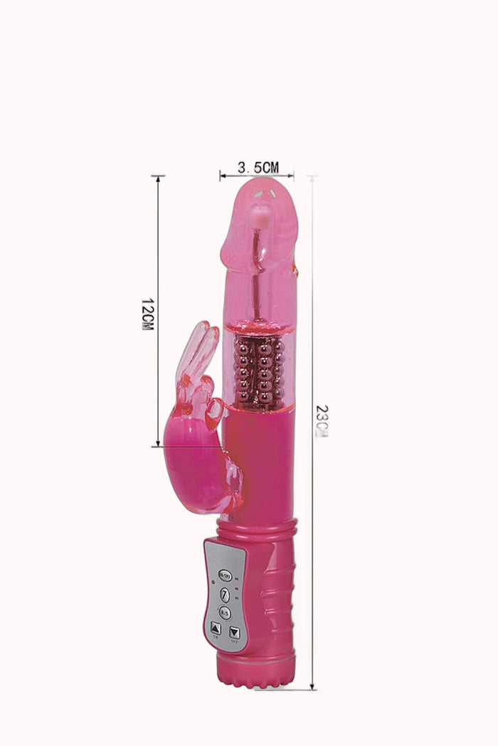 Vibrador Rotativo de Silicone com Estimulador 7 Modos – Doce Malícia — Doce Malícia