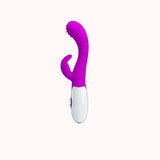 Vibrador Duplo em Silicone Cirúrgico – 7 Modos de Vibração e 3 Modos de Dedilhar – Doce Malícia