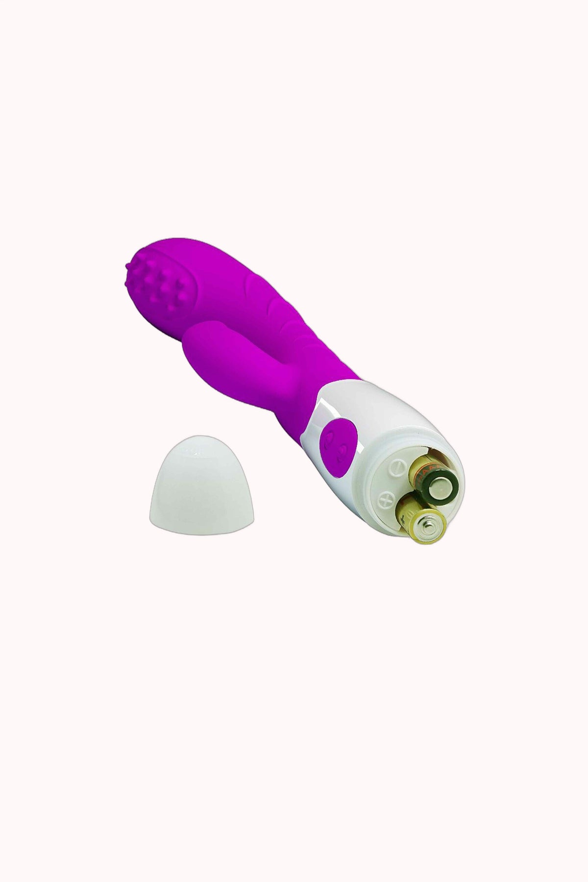 Vibrador Duplo em Silicone Cirúrgico – 7 Modos de Vibração e 3 Modos de Dedilhar – Doce Malícia