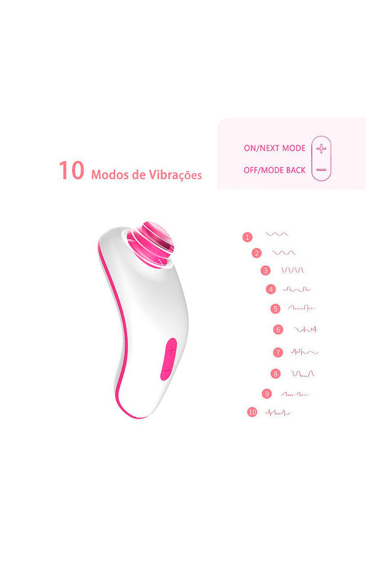 Vibrador de Silicone com Estimulador em rosa pink – Doce Malícia