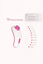 Vibrador de Silicone com Estimulador de Clitóris Pulsação Recarregável – 12 Modos – Doce Malícia