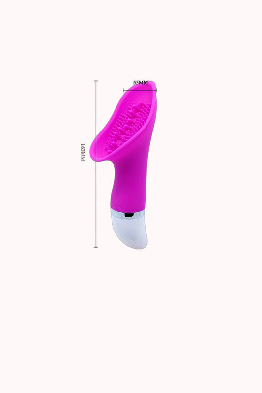Vibrador em Silicone com Simulador de Língua – 30 Velocidades – Doce Malícia