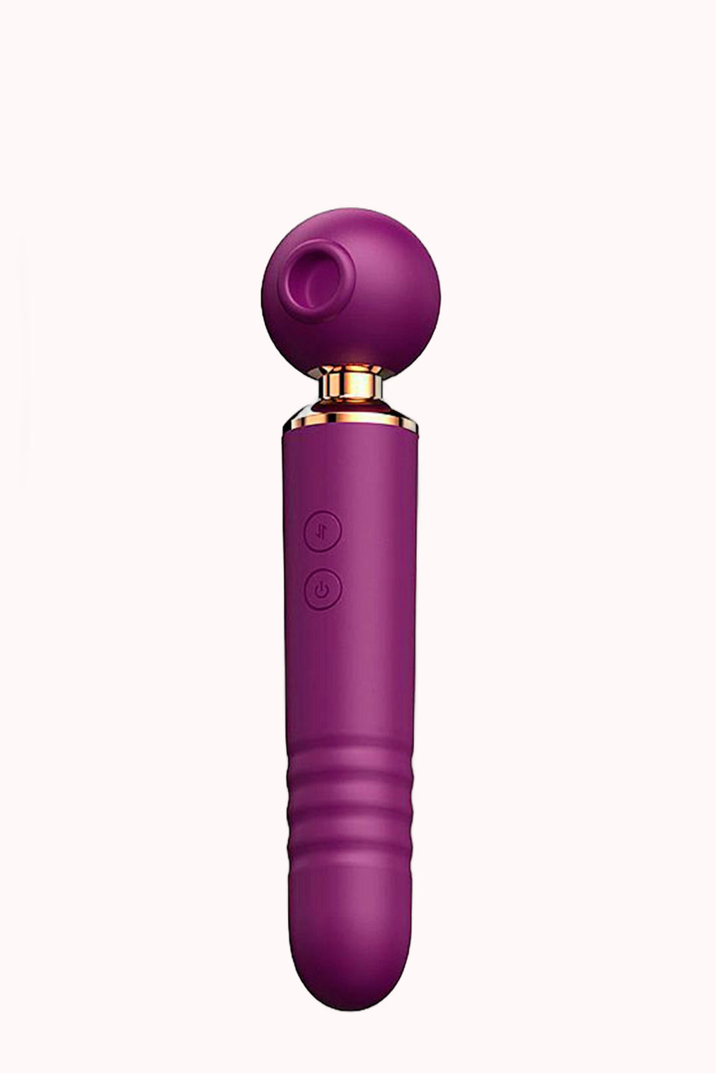 Vibrador c/ Sugador em Silicone Recarregável – 3 em 1 – Doce Malícia