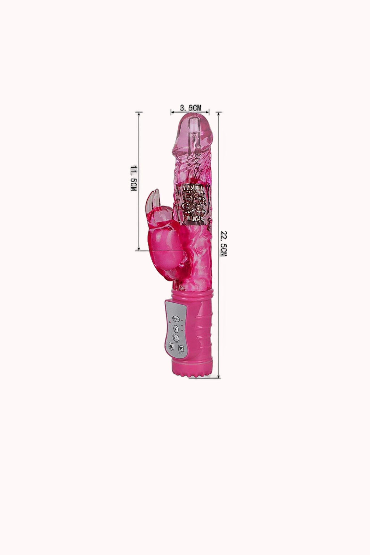Vibrador Rotativo com Textura e 7 Vibrações com Rotação 360º – Doce Malícia