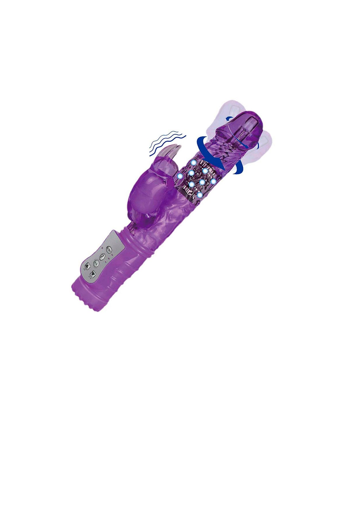Vibrador Rotativo com Textura e em rosa – Doce Malícia