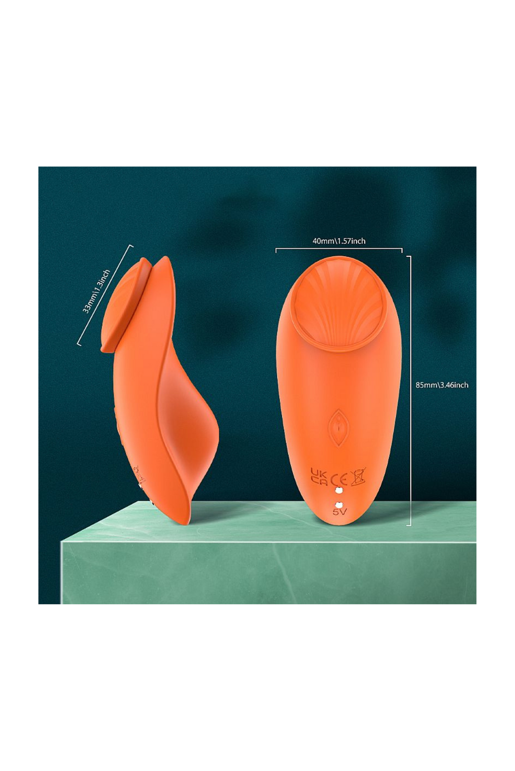 Vibrador de Calcinha Recarregável com em Azul Tiffany – Doce Malícia