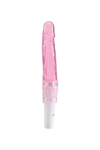 Vibro Pênis Estimulador Em Jelly 12,5X3cm em rosa – Doce Malícia