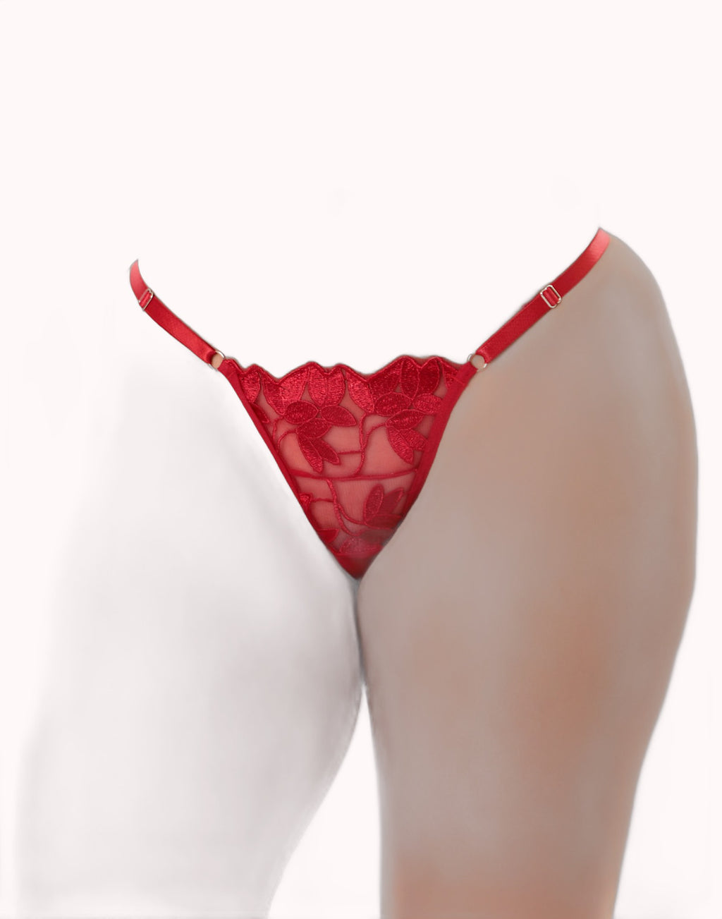 Conjunto Personalizável em Tule Bordado – Wendy – Rubi – Tamanho M – Doce Malícia